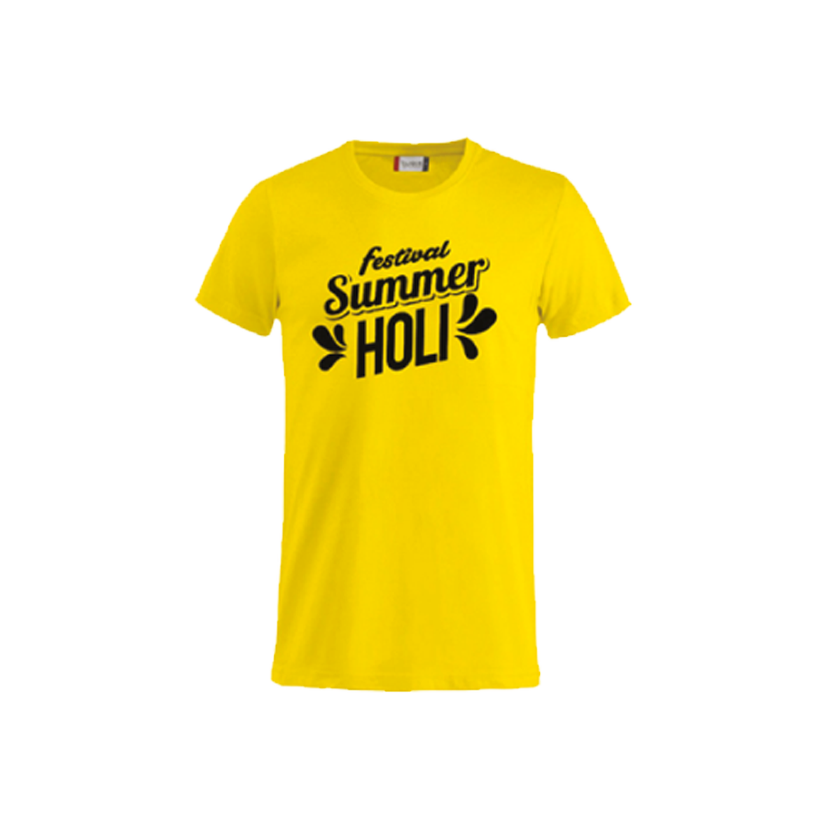T-shirt ufficiale Festival Summer HOLI 2026, colore Giallo