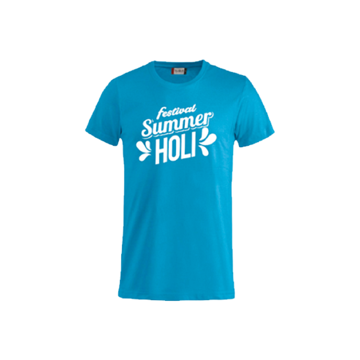 T-shirt ufficiale Festival Summer HOLI 2026, colore Azzurro